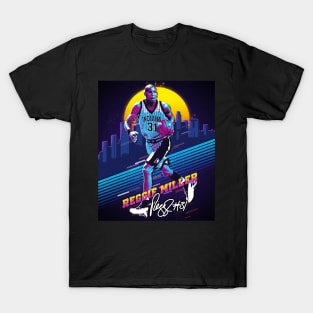 Reggie Miller Choke Sign Basketball Legend Signature Vintage Retro 80s 90s Bootleg Rap Style T-Shirt